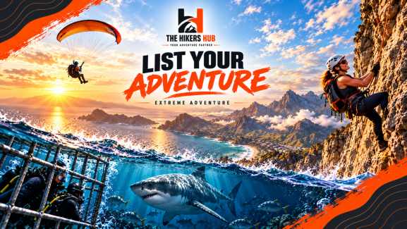 African adventure experiences including paragliding, rock climbing and ocean adventure promoted through The Hikers Hub